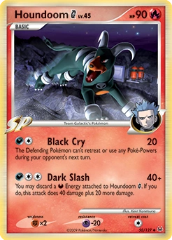 Houndoom G Pokémon card, number 50