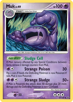 Muk Pokémon card, number 57