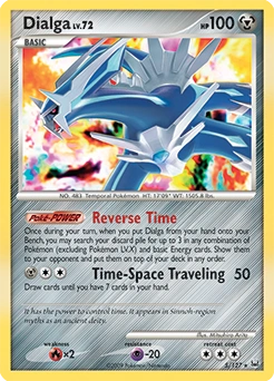 Dialga Pokémon card, number 5