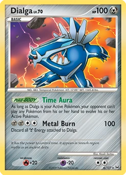 Dialga Pokémon card, number 6