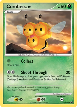 Combee Pokémon card, number 71