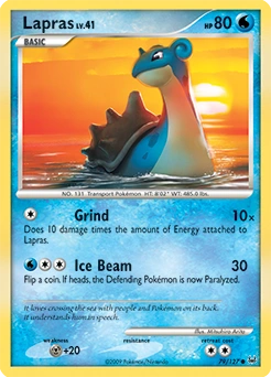 Lapras Pokémon card, number 79