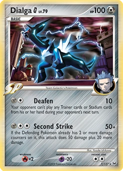 Dialga G Pokémon card, number 7