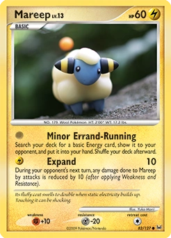 Mareep Pokémon card, number 82