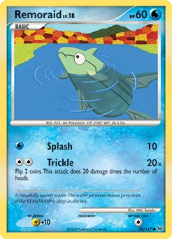 Remoraid Pokémon card, number 90