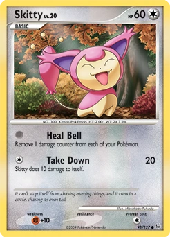 Skitty Pokémon card, number 93
