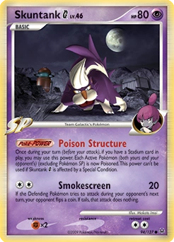 Skuntank G Pokémon card, number 94