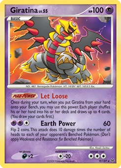 Giratina Pokémon card, number 9