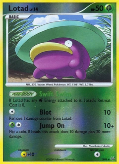Lotad Pokémon card, number SH4