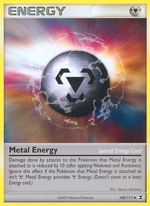 Metal Energy Pokémon card from Rising Rivals, number 100 (Standard print)