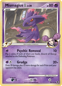 Mismagius GL Pokémon card, number 10