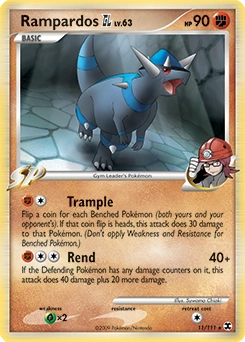 Rampardos GL Pokémon card, number 11