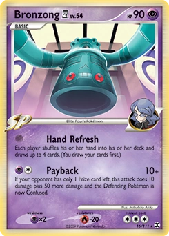Bronzong E4 Pokémon card, number 16