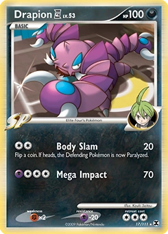 Drapion E4 Pokémon card, number 17