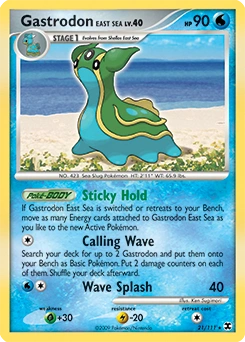 Gastrodon East Sea Pokémon card, number 21