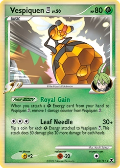 Vespiquen E4 Pokémon card, number 35