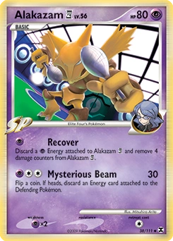 Alakazam E4 Pokémon card, number 38