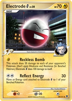 Electrode G Pokémon card, number 39