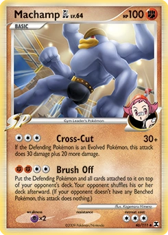 Machamp GL Pokémon card, number 46