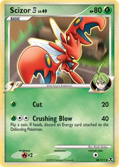 Scizor E4 Pokémon card, number 48