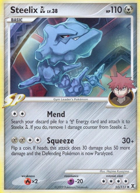 Steelix GL Pokémon card from Rising Rivals, number 51 (Standard print)