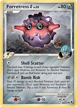 Forretress G Pokémon card, number 61