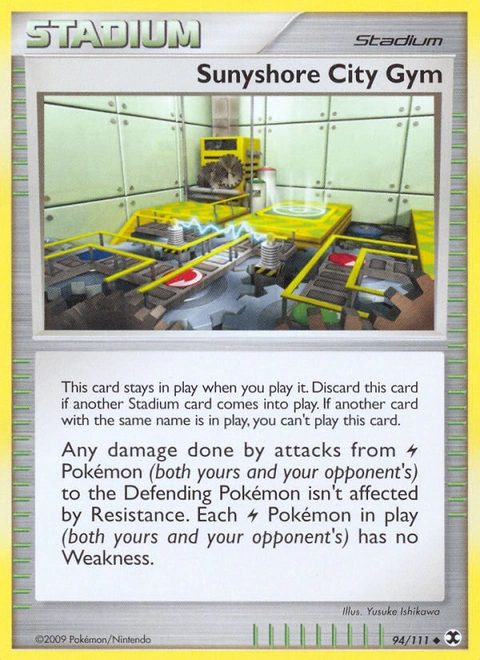 Sunyshore City Gym Pokémon card from Rising Rivals, number 94 (Standard print)