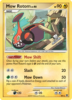 Mow Rotom Pokémon card, number RT4