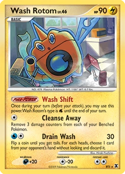 Wash Rotom Pokémon card, number RT5