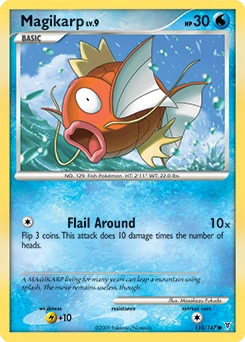 Magikarp Pokémon card, number 110