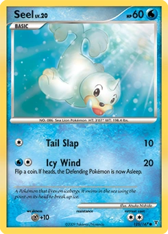 Seel Pokémon card, number 125