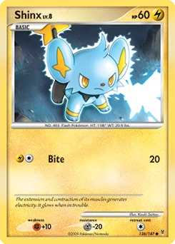 Shinx Pokémon card, number 126