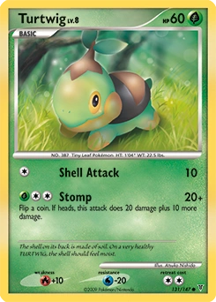 Turtwig Pokémon card, number 131