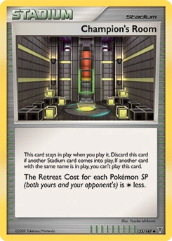 Champion's Room Pokémon card, number 135