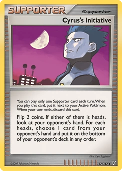 Cyrus's Initiative Pokémon card, number 137