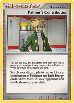 Palmer's Contribution Pokémon card, number 139