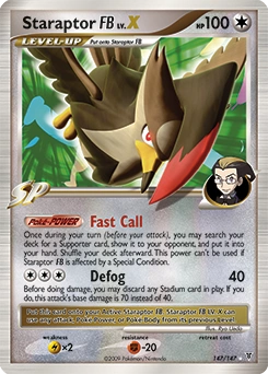 Staraptor FB LV.X Pokémon card, number 147
