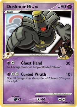 Dusknoir FB Pokémon card, number 26