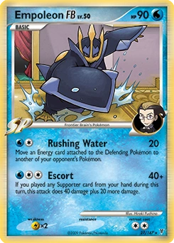 Empoleon FB Pokémon card, number 27