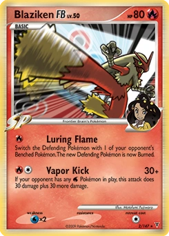 Blaziken FB Pokémon card, number 2