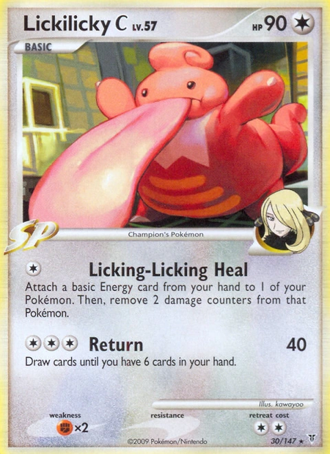 Lickilicky C Pokémon card from Supreme Victors, number 30 (Standard print)