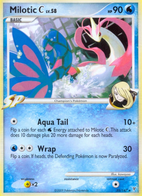 Milotic C Pokémon card from Supreme Victors, number 35 (Standard print)