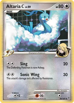 Altaria C Pokémon card, number 49