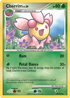 Cherrim Pokémon card, number 55