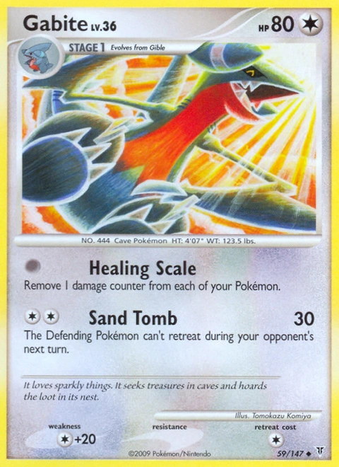 Gabite Pokémon card from Supreme Victors, number 59 (Standard print)