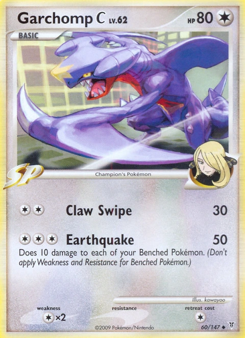 Garchomp C Pokémon card from Supreme Victors, number 60 (Standard print)