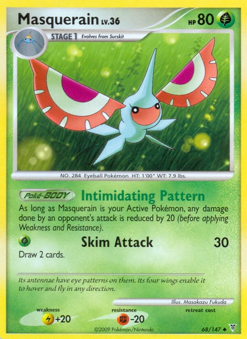 Masquerain Pokémon card from Supreme Victors, number 68 (Standard print)