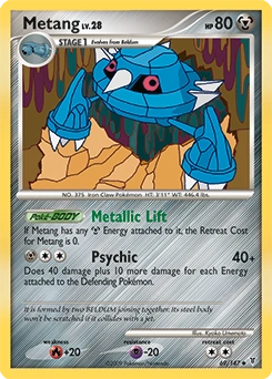Metang Pokémon card, number 69