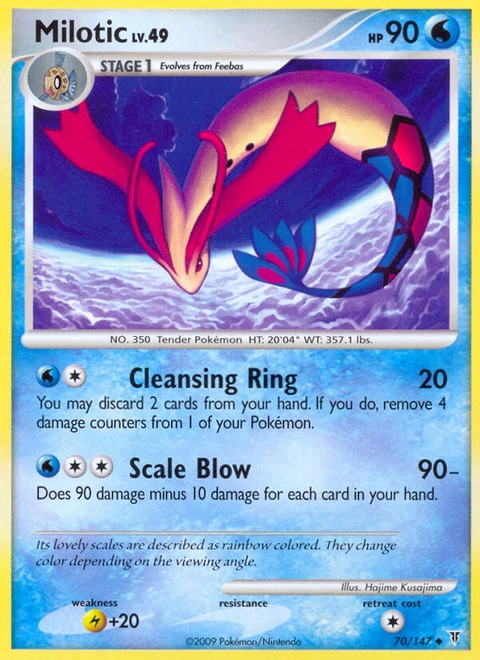 Milotic Pokémon card from Supreme Victors, number 70 (Standard print)