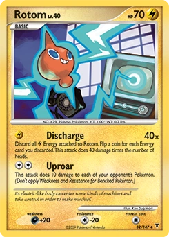 Rotom Pokémon card, number 82